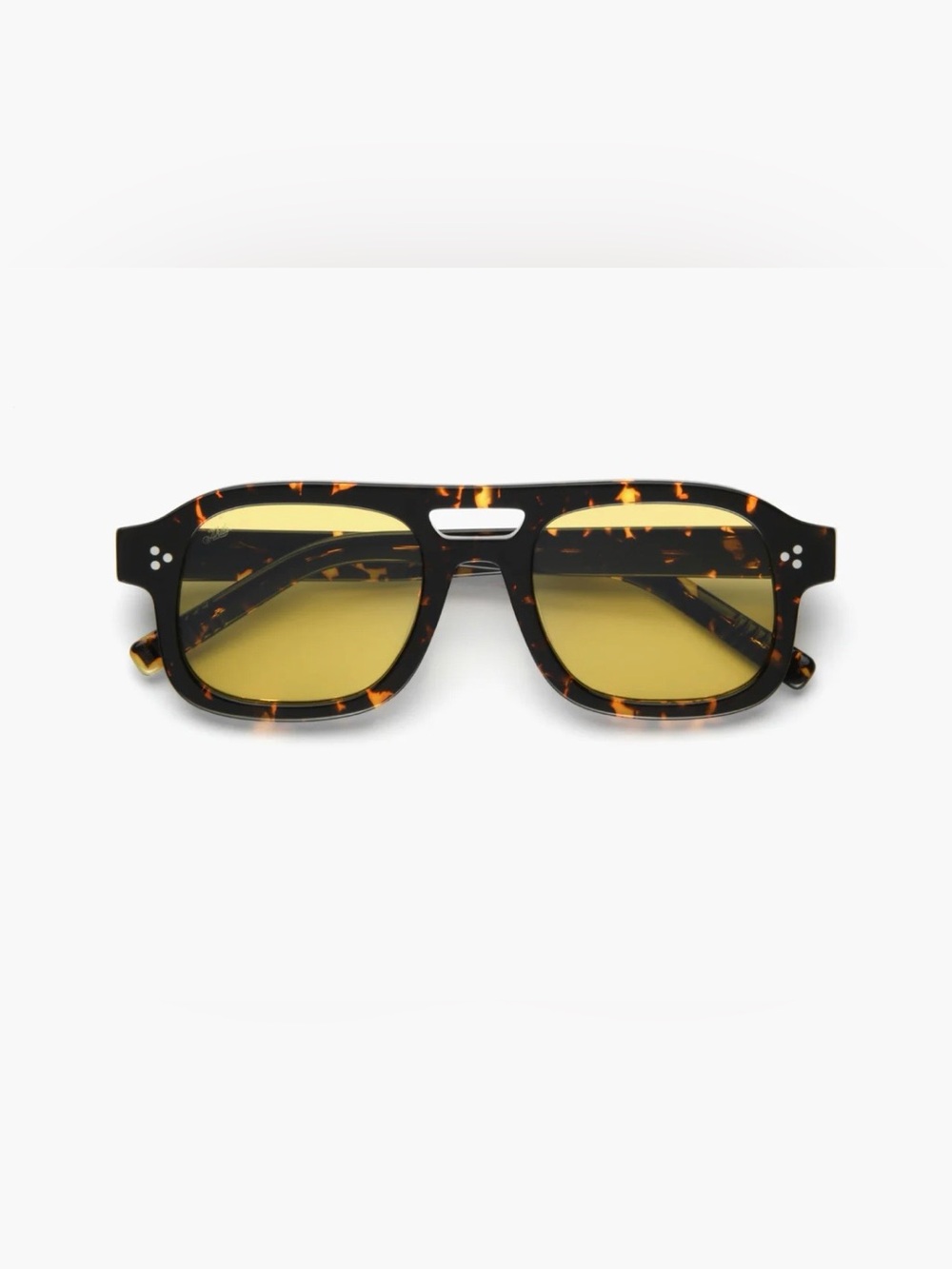 Akila.la Tortoiseshell Aviator Sunglasses with Yellow Lenses